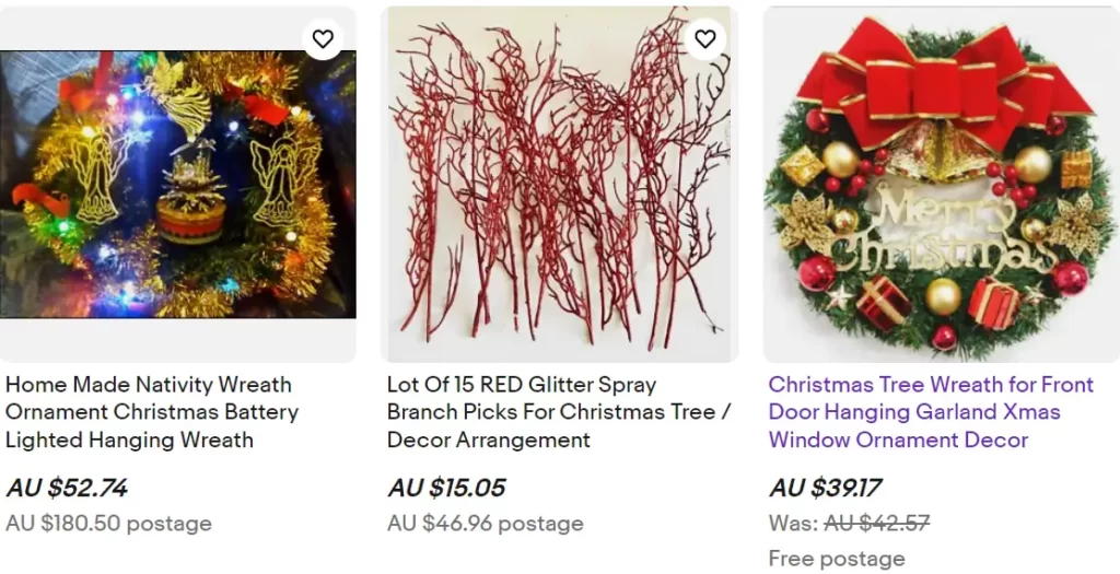 eBay Australia Christmas Decorations Sale