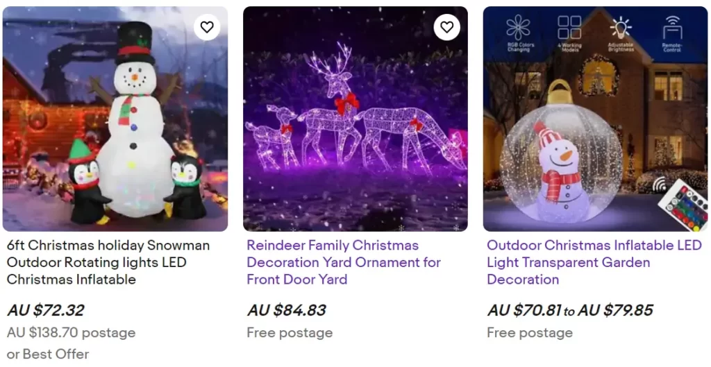 eBay Christmas Decorations Sale