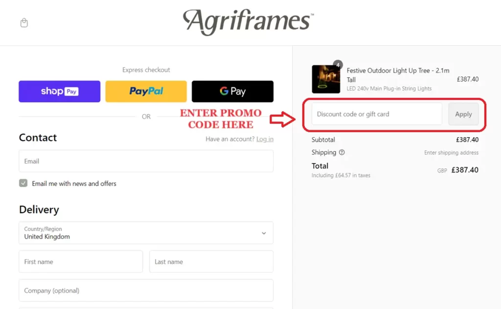 how-to-use-agriframes-promo-codes-uk